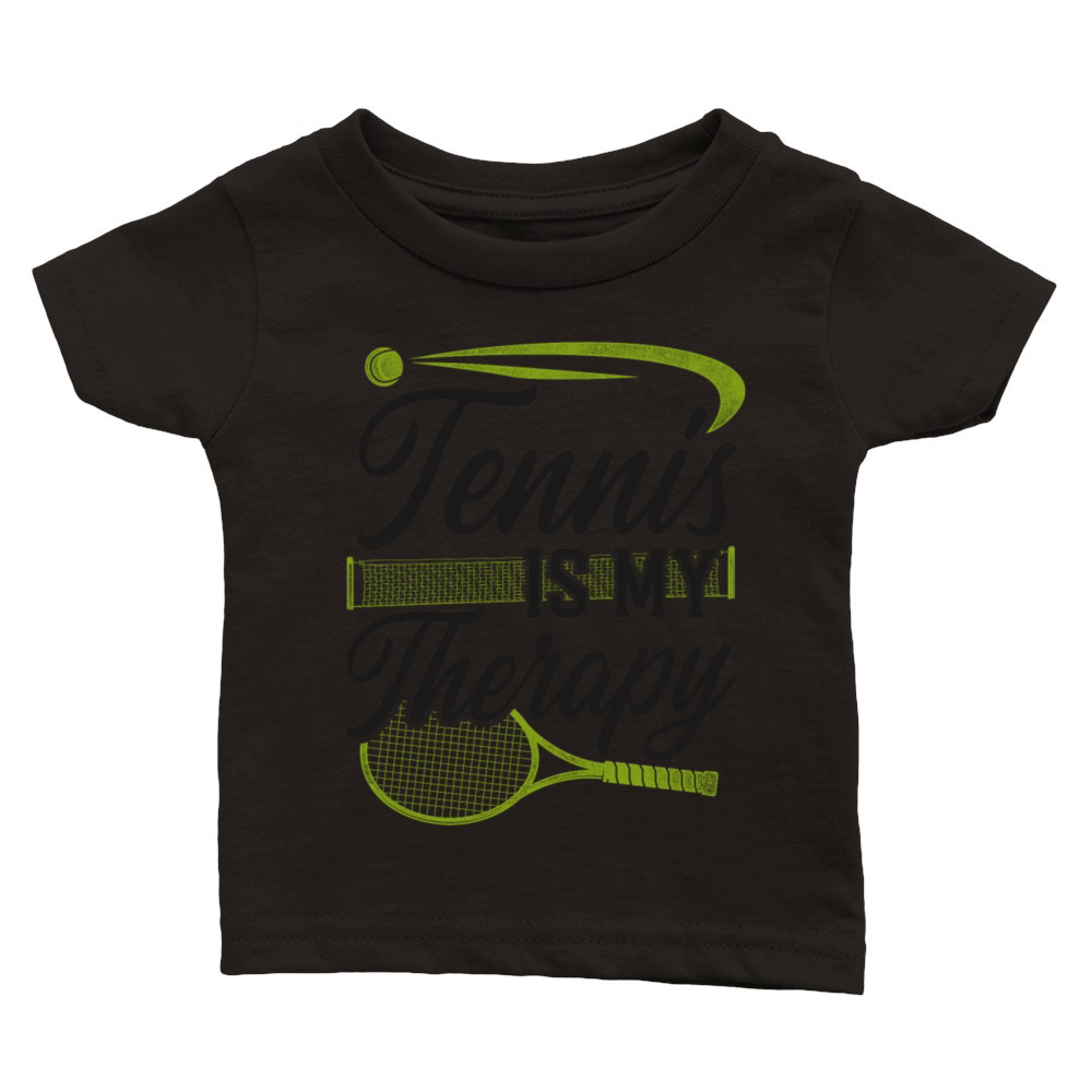 Funny Tennis Player Racket Tennis Classic Baby Crewneck T-shirt