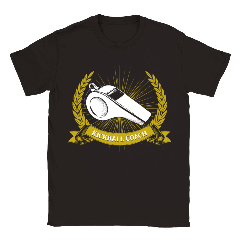 Kickball Coach Kick Baseball Funny Kickball Player Classic Kids Crewneck T-shirt