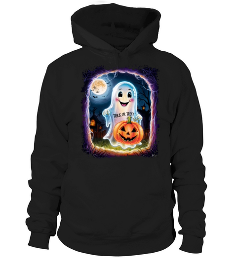 Trick or Treat halloween ghost funny Hoodie Unisex
