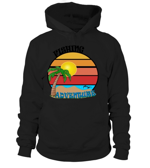 vintage fishing adventures Hoodie Unisex