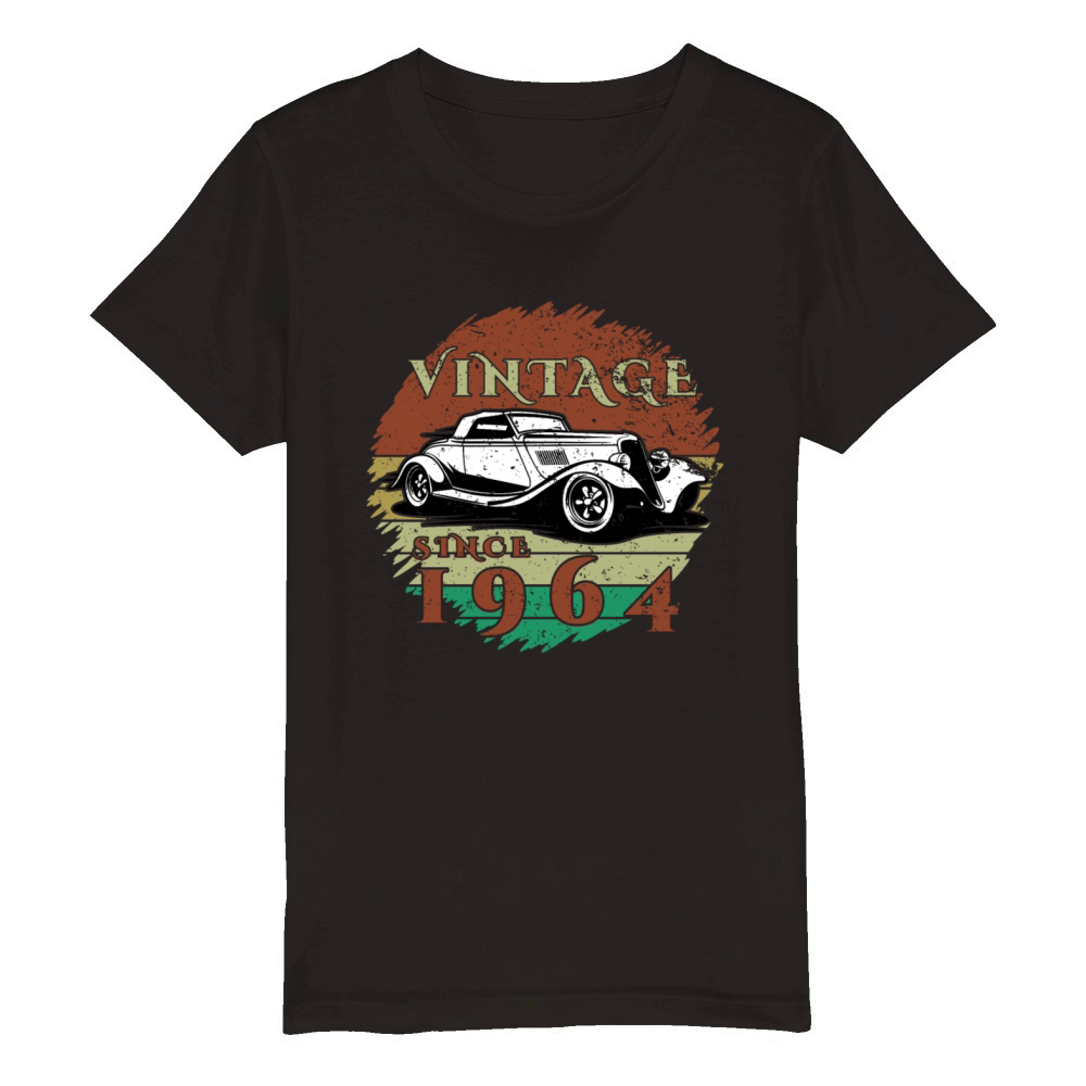 60th birthday Classic Car - Vintage since 1964 Organic Kids Crewneck T-shirt