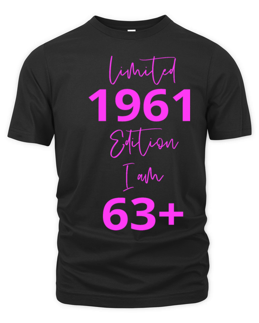 63th Birthday girl for Women Ladies old Organic Unisex T-shirt