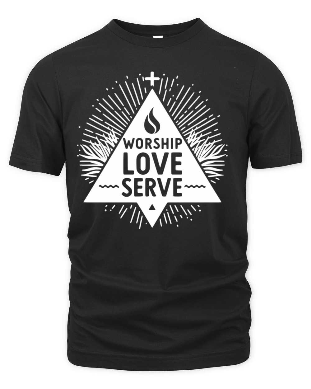 Worship Love Serve Organic Unisex T-shirt