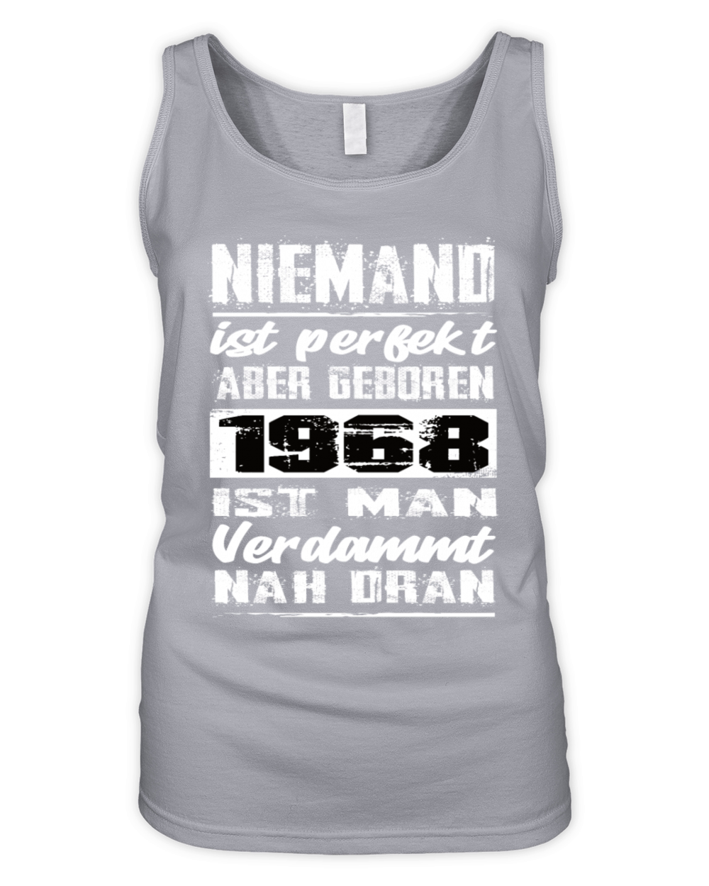 Nobody Is Perfect But Born 1968 Birthday Organic Women's Tank Top
