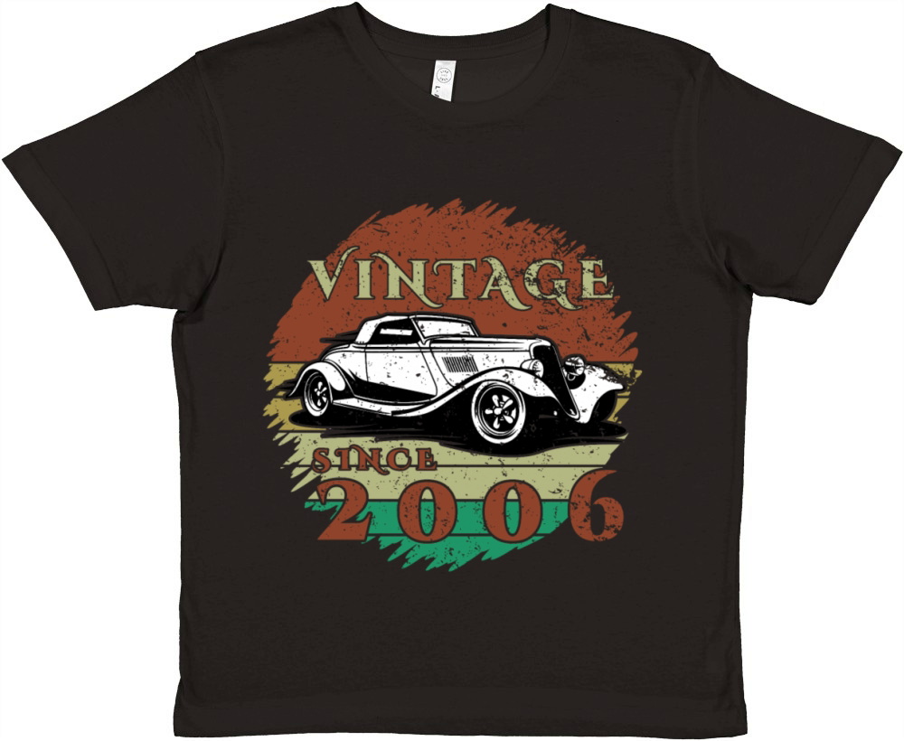 18th birthday Classic Car - Vintage since 2006 Premium Kids Crewneck T-shirt