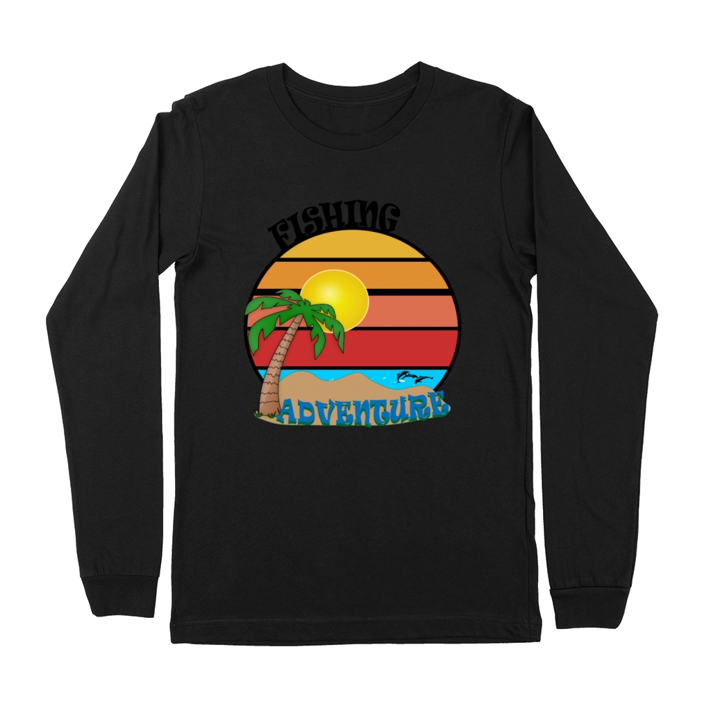 vintage fishing adventures Premium Long Sleeve