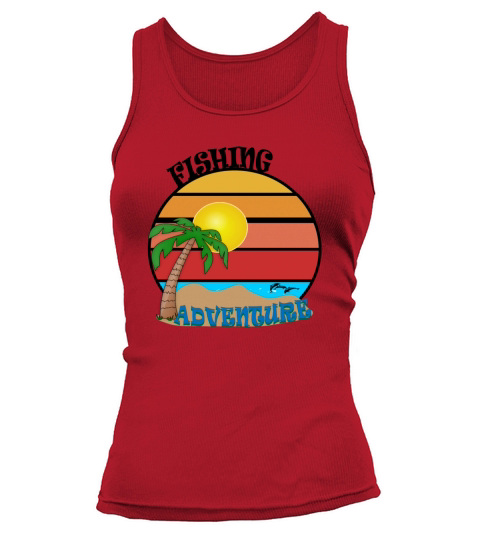 vintage fishing adventures Tank top Woman