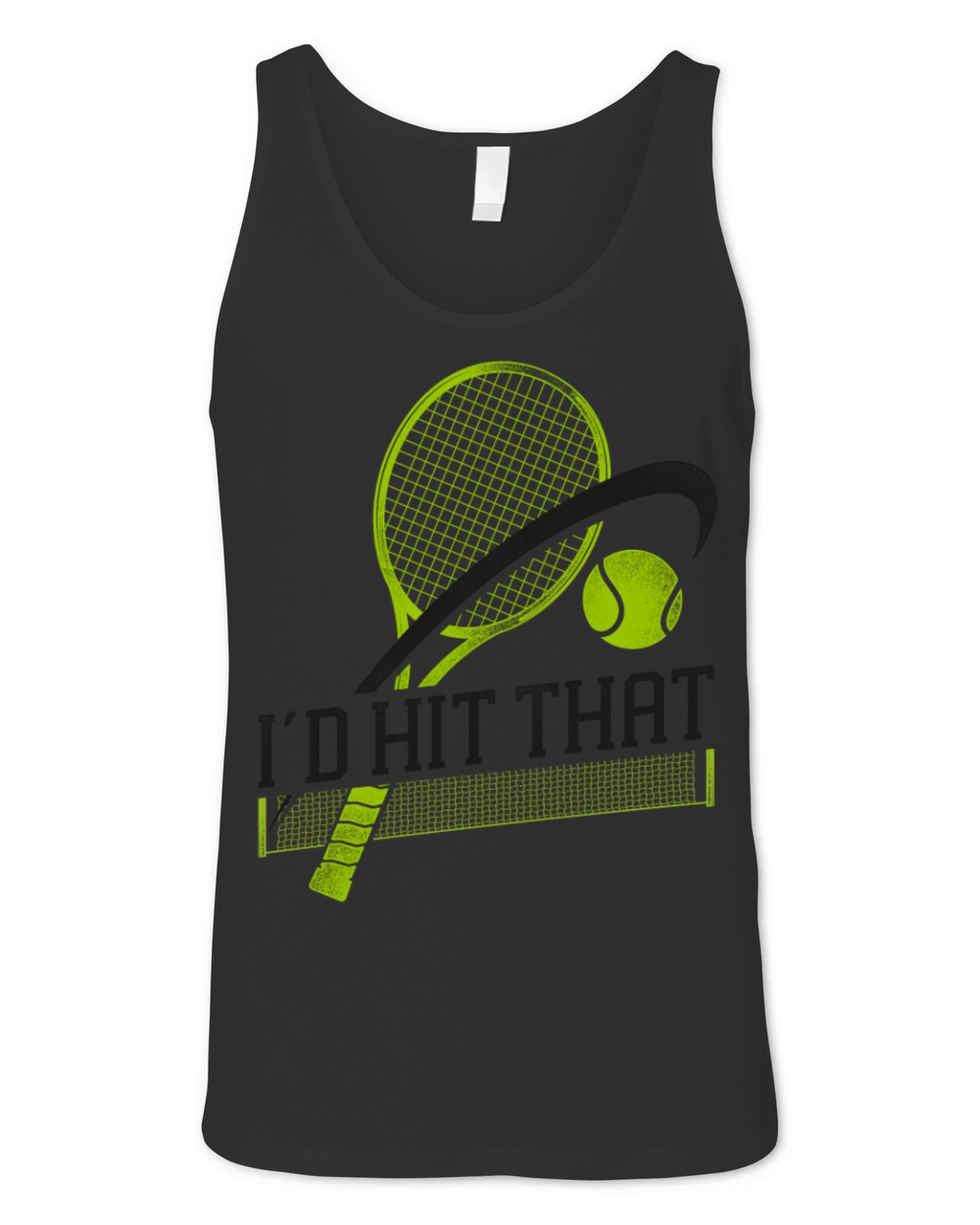 Funny Tennis Player Racket Id Hit Unisex Jersey Tank