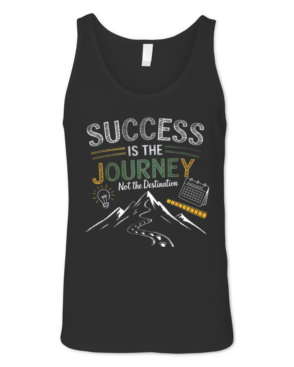 Success is the Journey not the Destination Unisex Jersey Tank