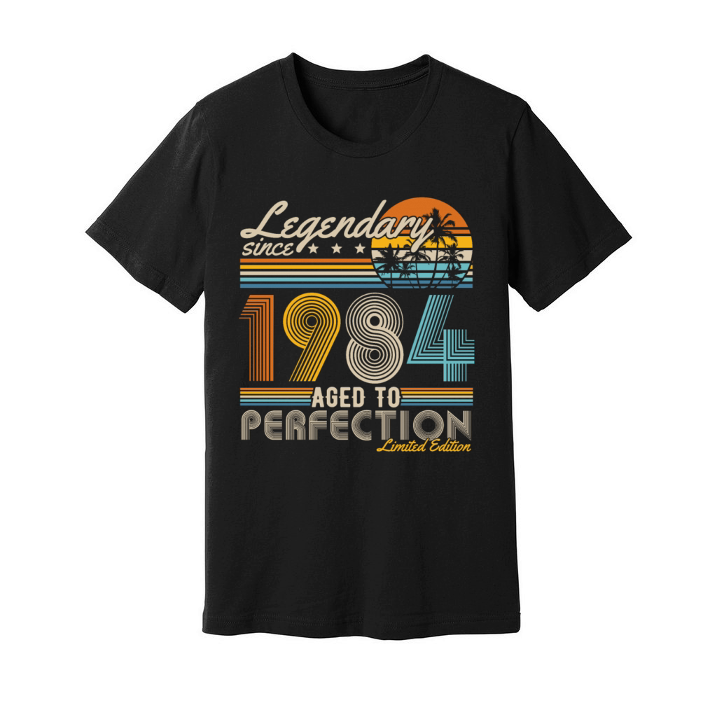 Vintage 1984 Retro 40th Birthday Unisex Jersey Tee