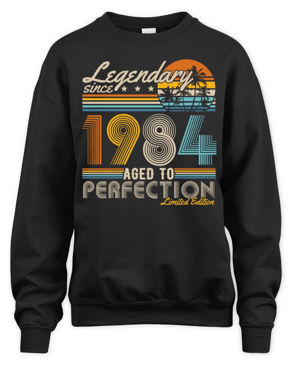 Vintage 1984 Retro 40th Birthday Unisex Premium Crewneck Sweatshirt