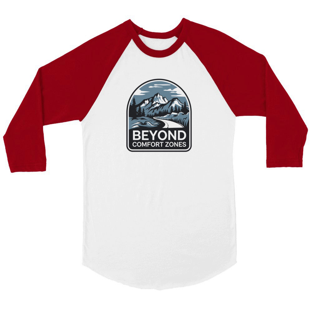 Beyond Comfort Zone Unisex ¾ sleeve Raglan T-shirt
