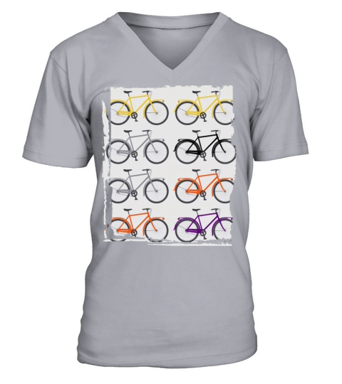 Vintage Retro bicycles V-Neck T-shirt