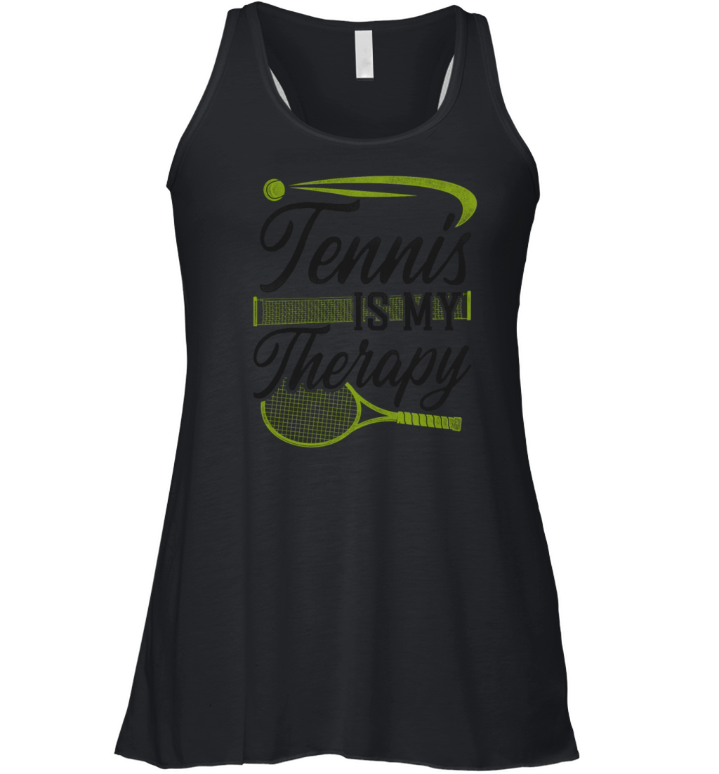 Funny Tennis Player Racket Tennis Women's Flowy Tank Top