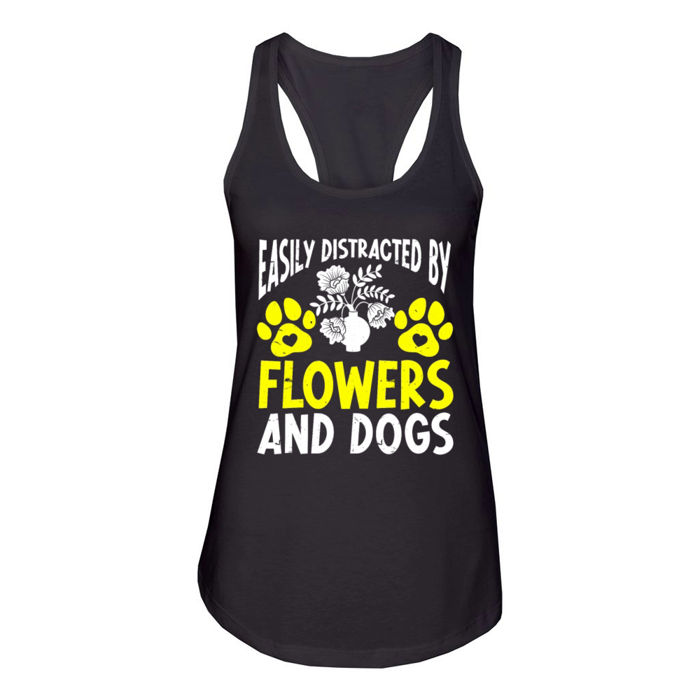 Florist Floral Flower Floristry Women's Racerback Tank