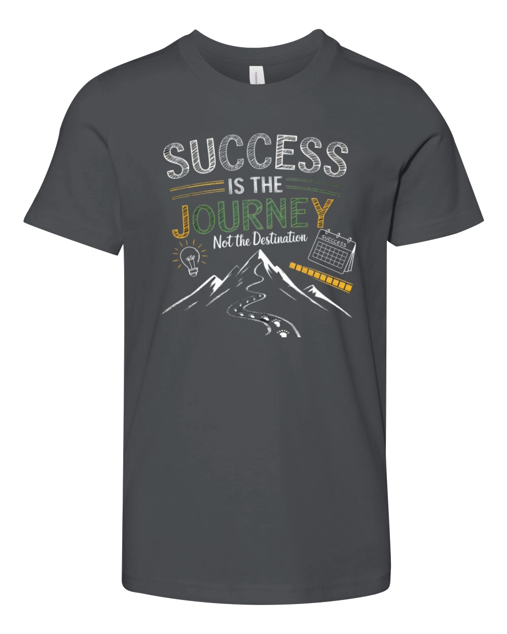 Success is the Journey not the Destination Youth Unisex Jersey Tee