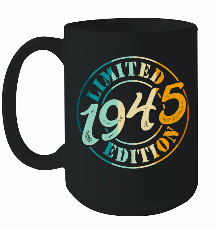 80th Birthday 1945 Limited Edition 80 Years Ceramic Mug