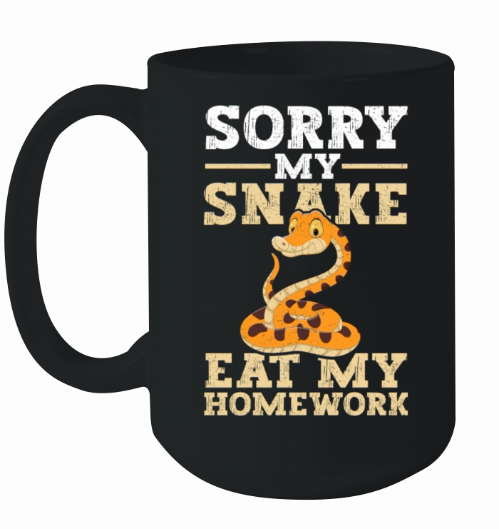Sorry My Snake Ate Homework Ceramic Mug