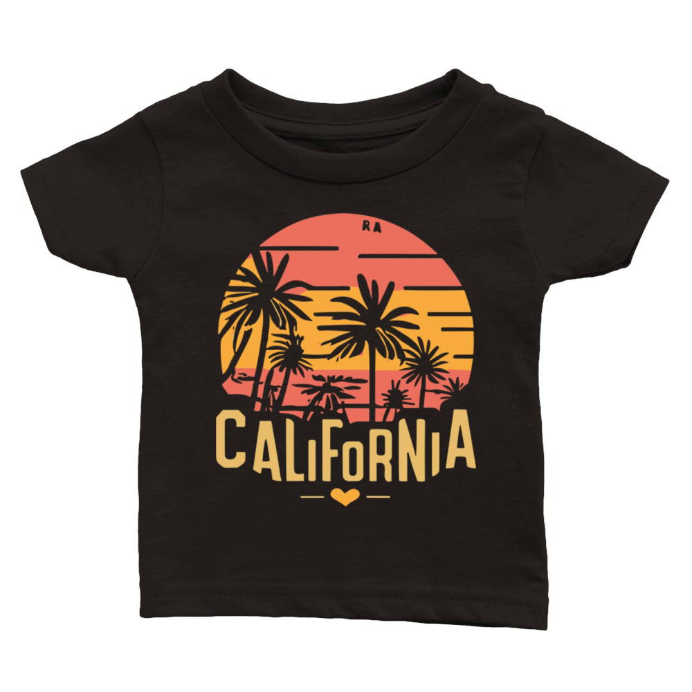 CALIFORNIA in retro style Classic Baby Crewneck T-shirt