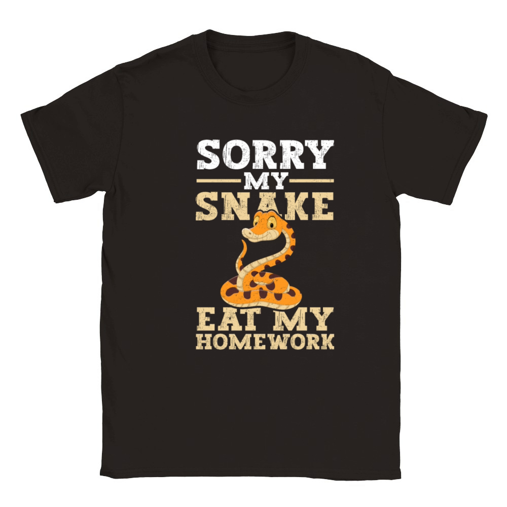 Sorry My Snake Ate Homework Classic Kids Crewneck T-shirt