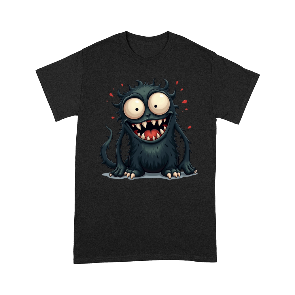 Funny Black Monster Terror T-Shirt Comfort T-shirt