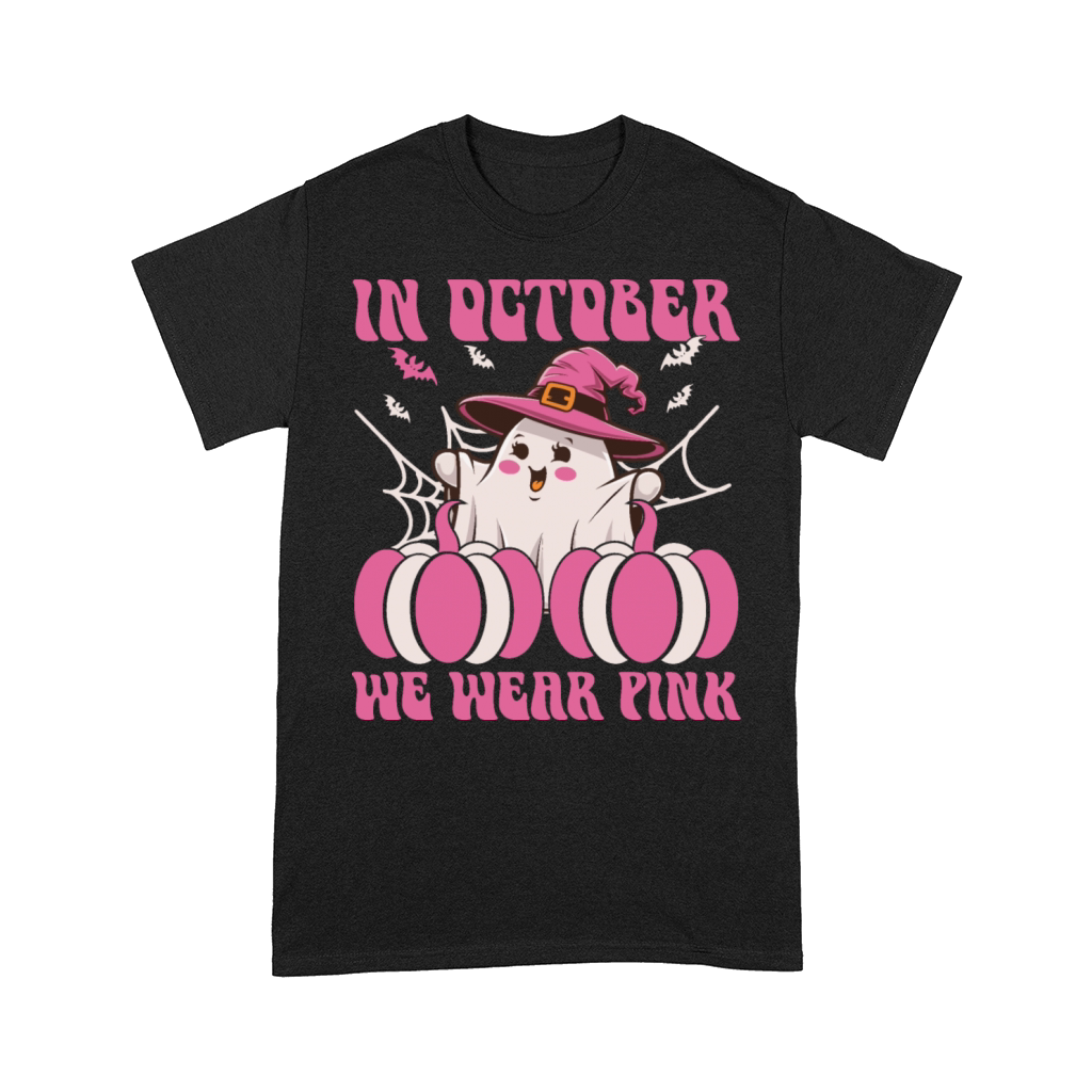In October We Wear Pink Halloween cute ghost Comfort T-shirt