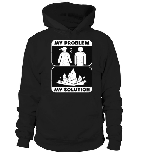 Rockhounding My Problem My Pictogram Dad Geologist Hoodie Unisex