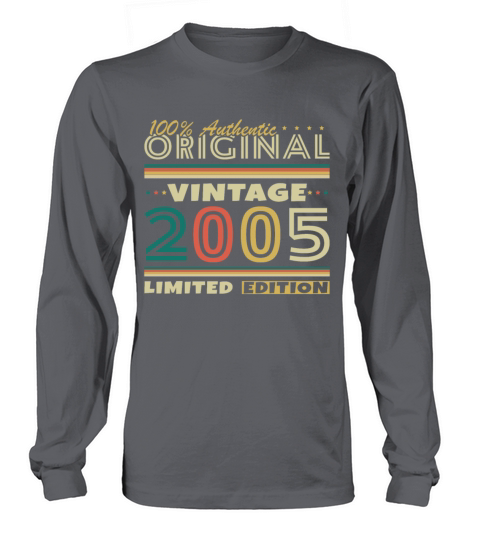 20 Years 2005 Vintage Retro Birthday Gift Long sleeved Unisex