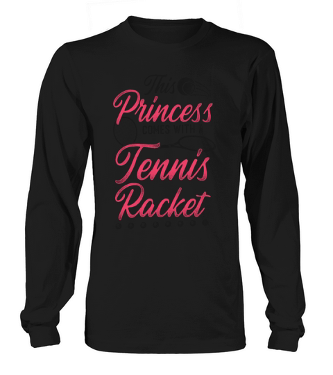 Funny Tennis Player Racket Girl Long sleeved Unisex