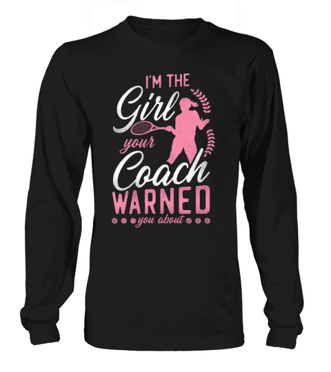 Funny Tennis Player Racket Girl Long sleeved Unisex