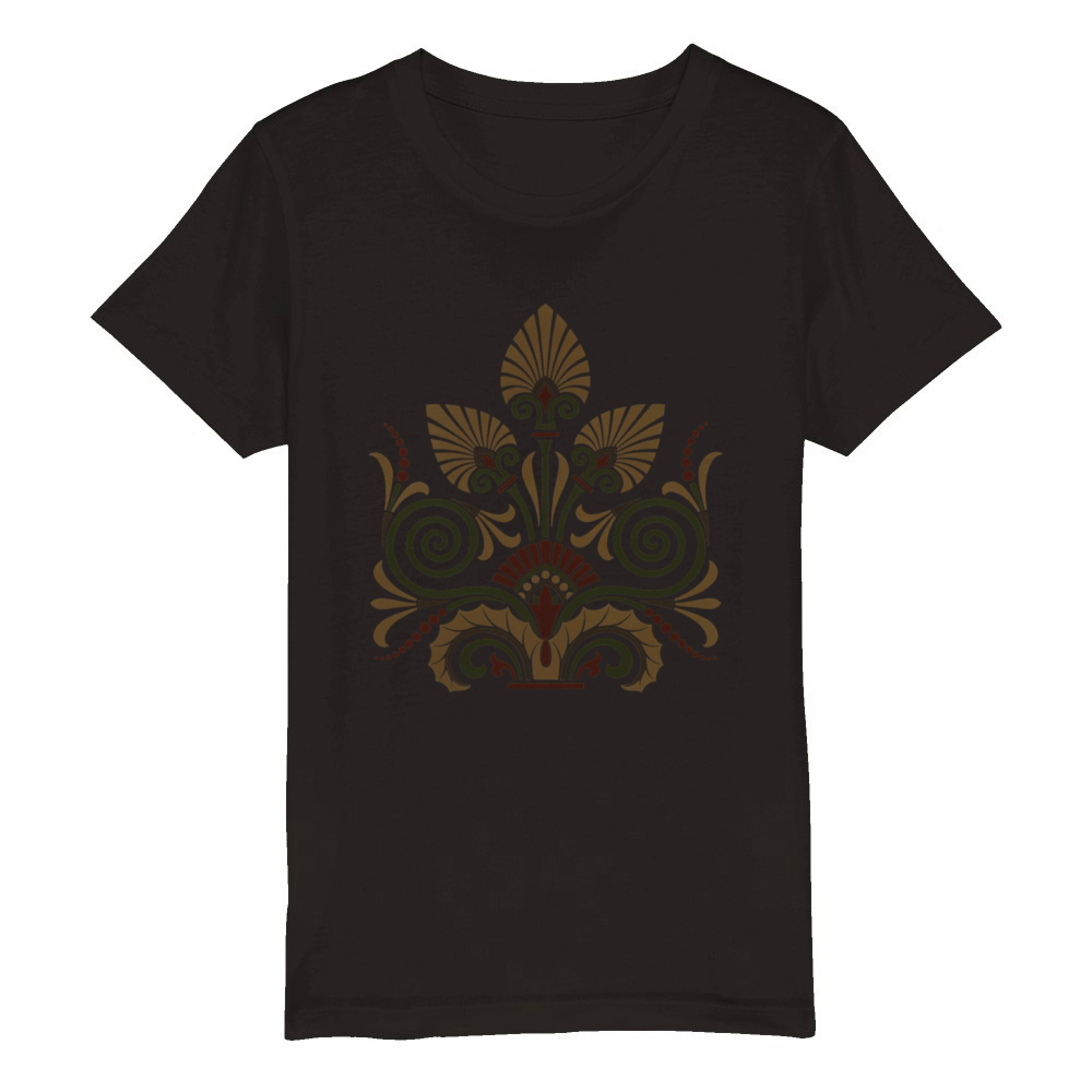Ancient greek decorative motifs Organic Kids Crewneck T-shirt
