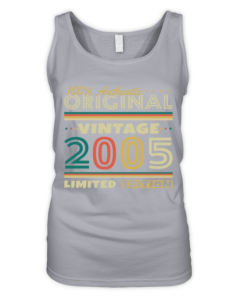 20 Years 2005 Vintage Retro Birthday Gift Organic Women's Tank Top