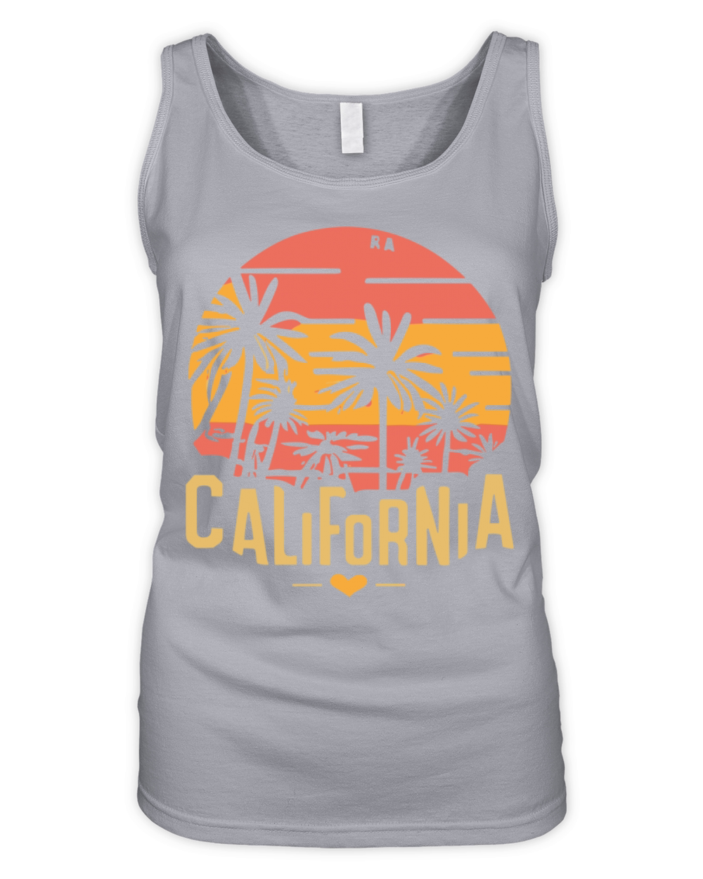 CALIFORNIA in retro style Organic Women's Tank Top
