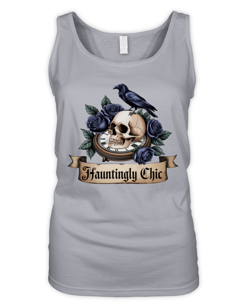 Hauntingly Chic Gothic outfits for halloween Organic Women's Tank Top