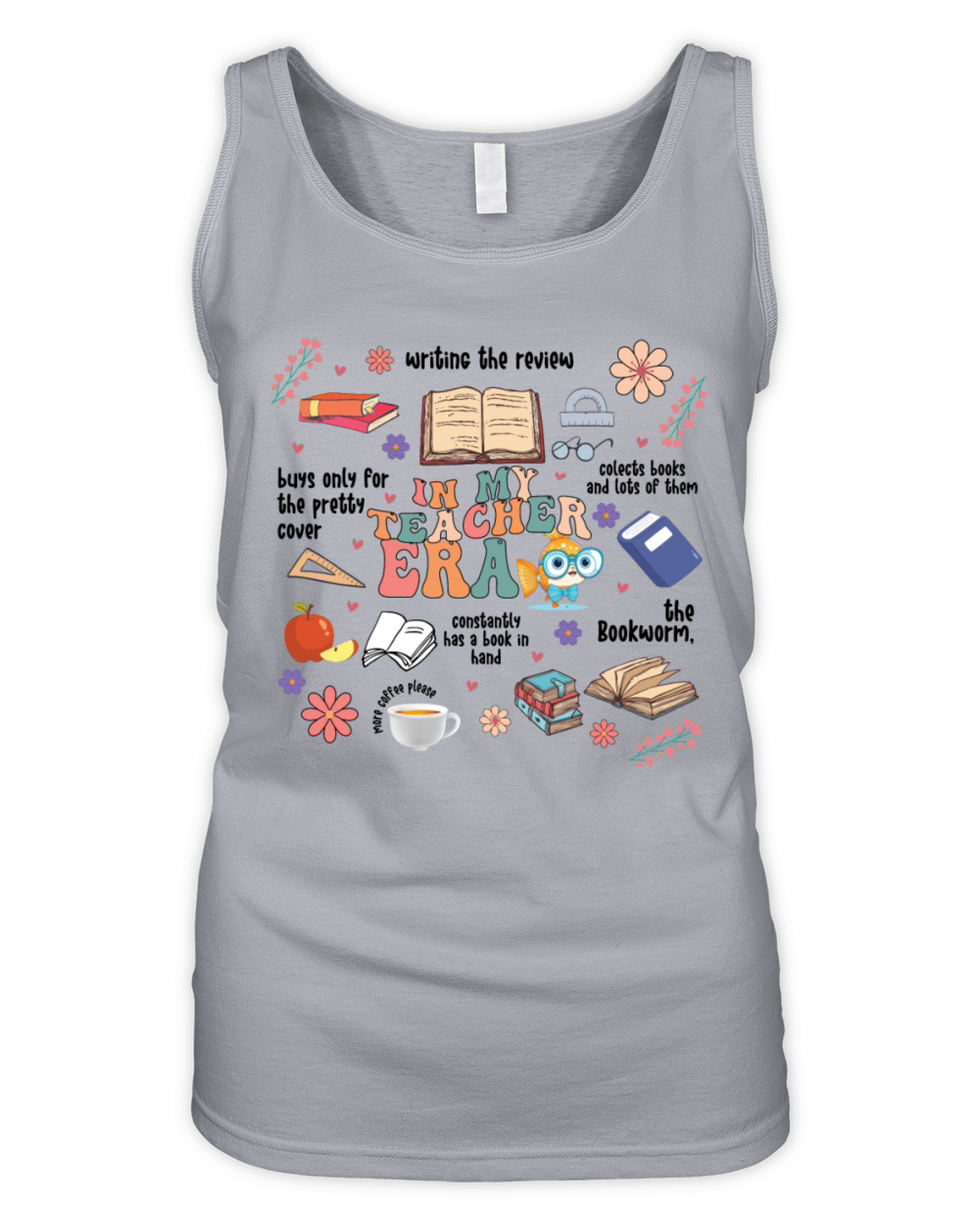 In my bookish girlie era T-shirt Organic Women's Tank Top
