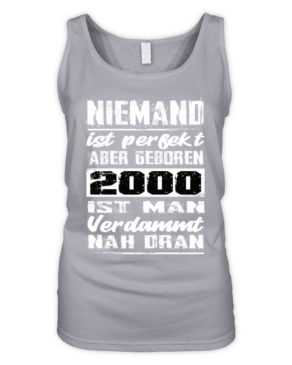 Nobody Is Perfect But Born 2000 Birthday Organic Women's Tank Top