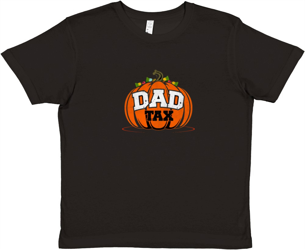 Dad tax Halloween pumpkin vintage Premium Kids Crewneck T-shirt