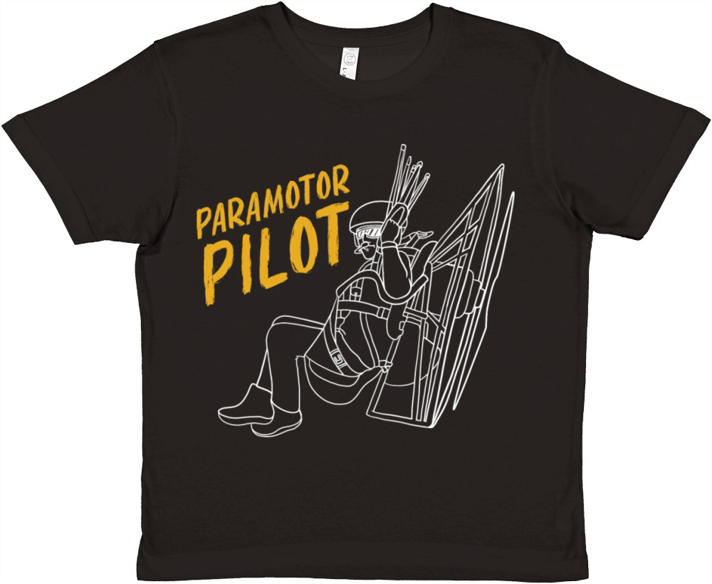 Vintage Paramotoring Lover Paramotor Pilot Premium Kids Crewneck T-shirt