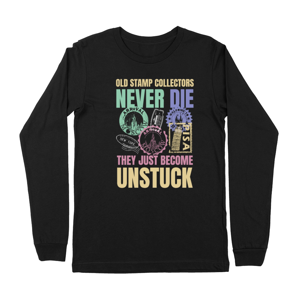 Funny Postal Humor Stamp Collection Premium Long Sleeve