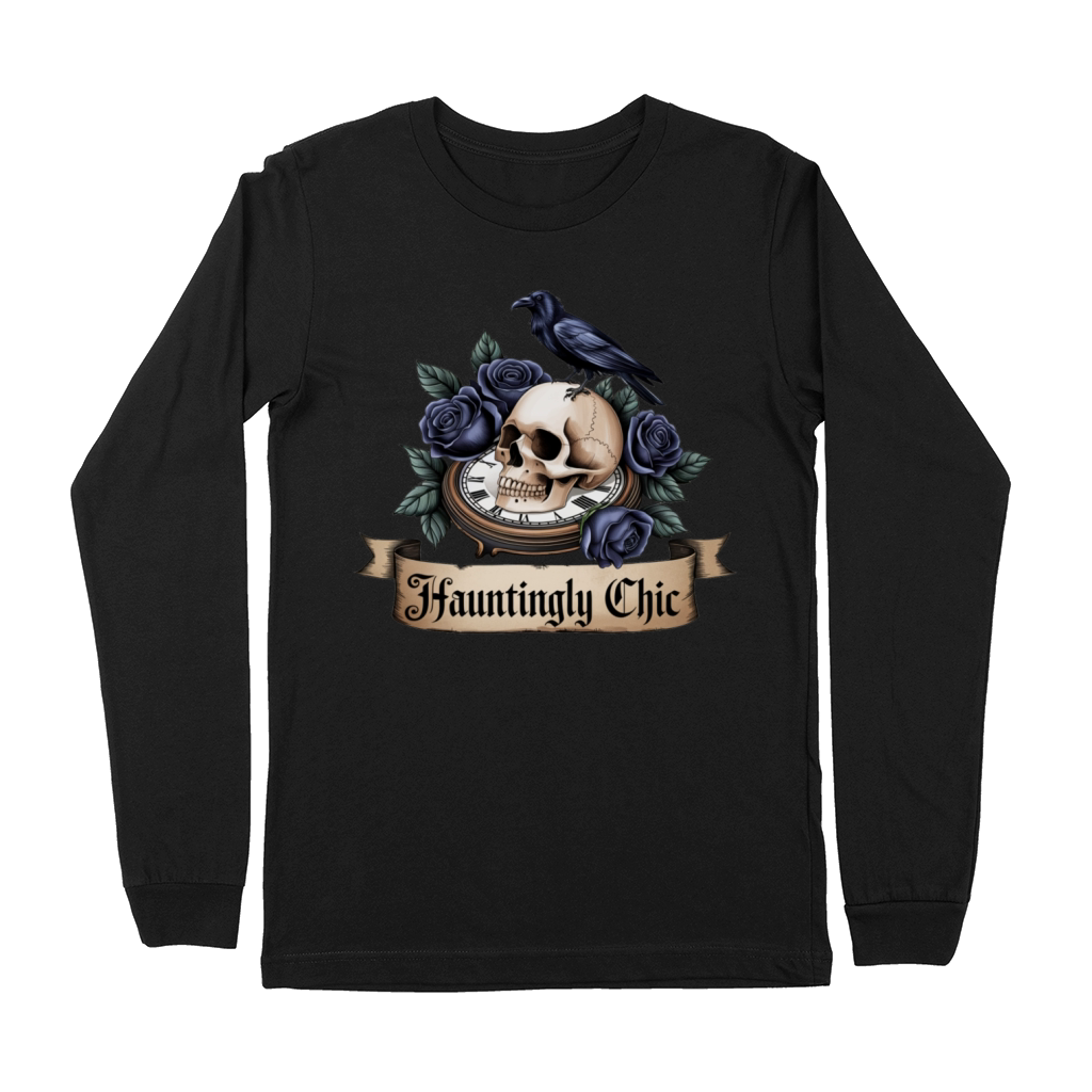 Hauntingly Chic Gothic outfits for halloween Premium Long Sleeve