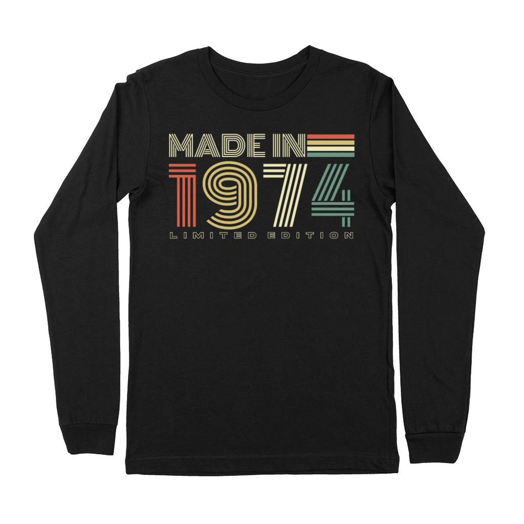 Made in 1974 Vintage Retro 50th birthday Premium Long Sleeve