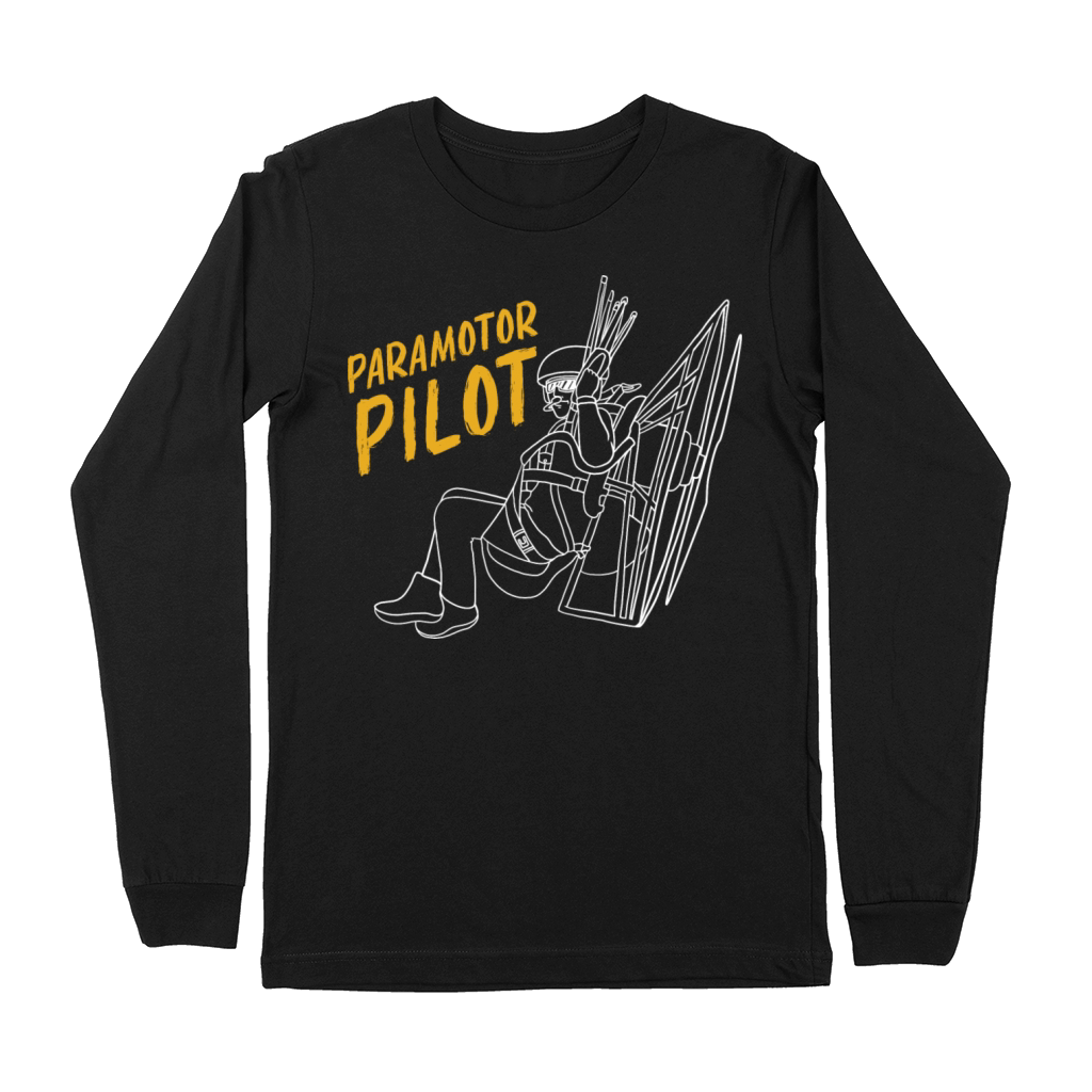 Vintage Paramotoring Lover Paramotor Pilot Premium Long Sleeve