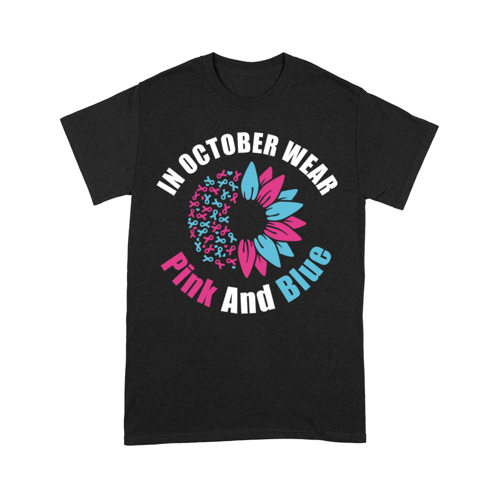 In October Wear Pink Blue Premium T-shirt