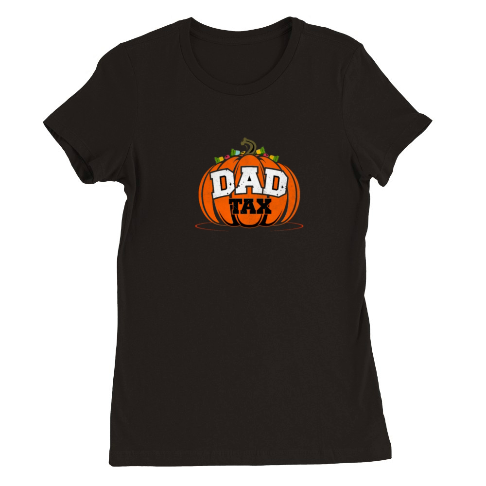 Dad tax Halloween pumpkin vintage Premium Womens Crewneck T-shirt