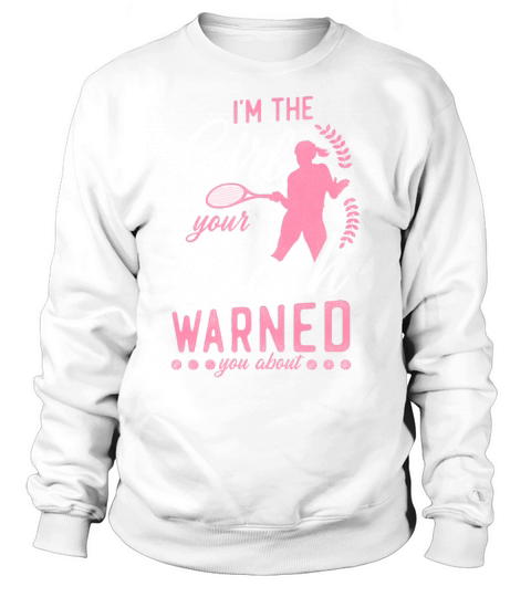 Funny Tennis Player Racket Girl Sweatshirt Unisex