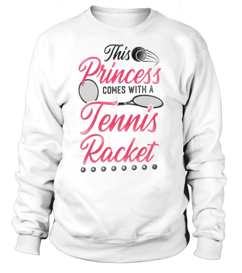 Funny Tennis Player Racket Girl Sweatshirt Unisex