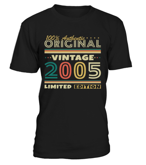 20 Years 2005 Vintage Retro Birthday Gift T-Shirt Unisex