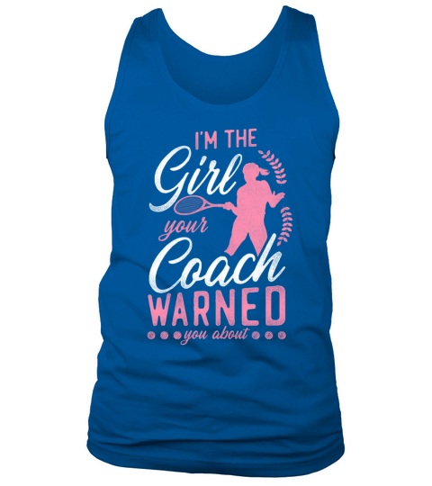 Funny Tennis Player Racket Girl Tank Top Unisex