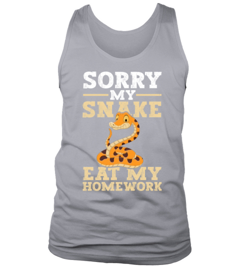 Sorry My Snake Ate Homework Tank Top Unisex