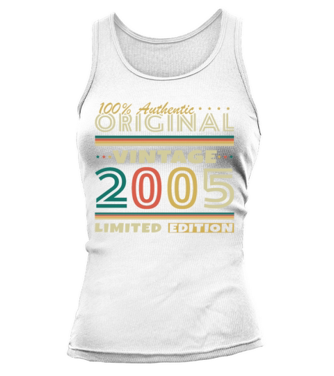 20 Years 2005 Vintage Retro Birthday Gift Tank top Woman